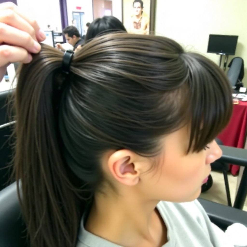 mohawk with springy curls