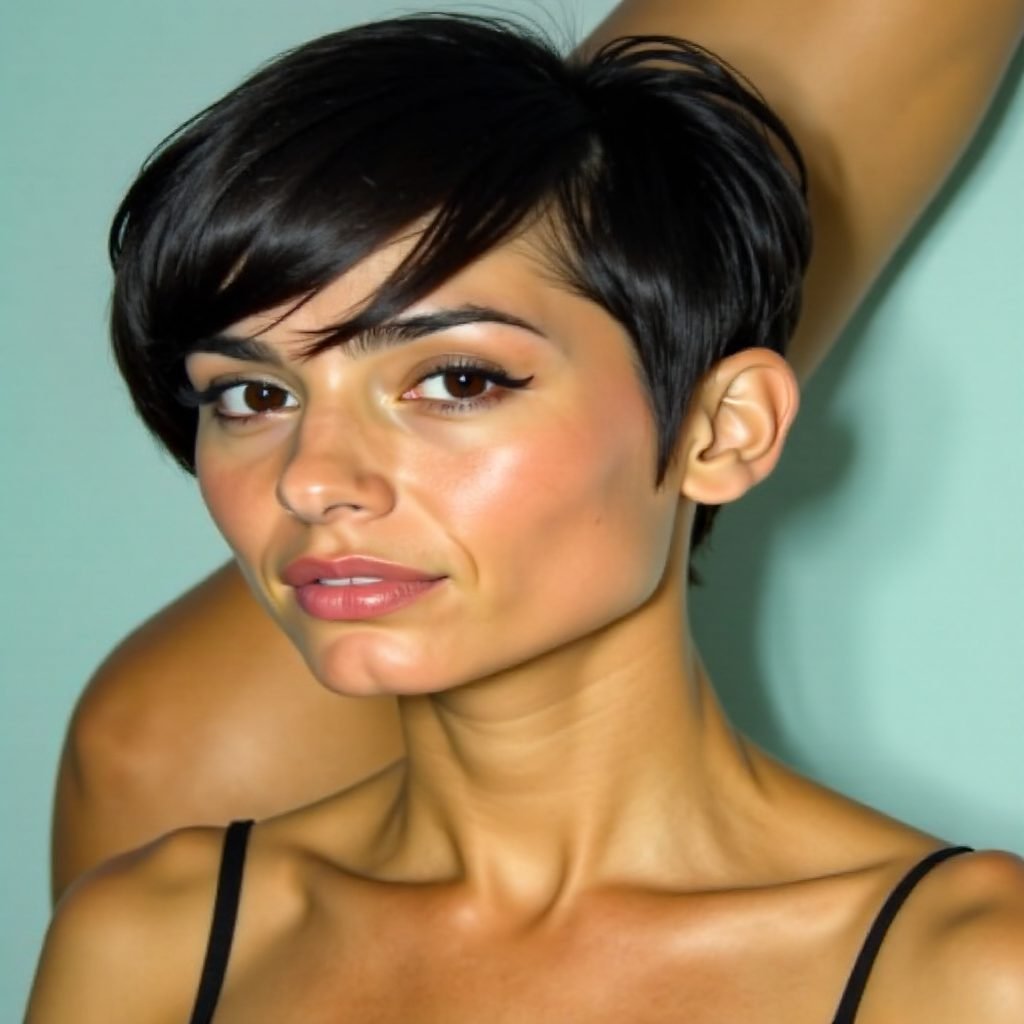 Rihanna short hairstyle for Christmas