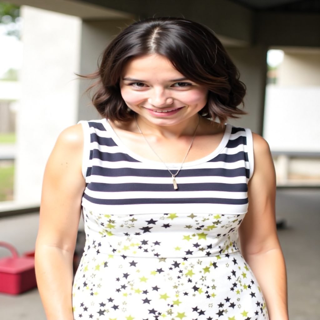 medium-length natural hairstyle
