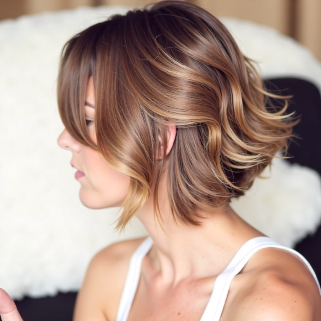 beach wedding bob hairstyle