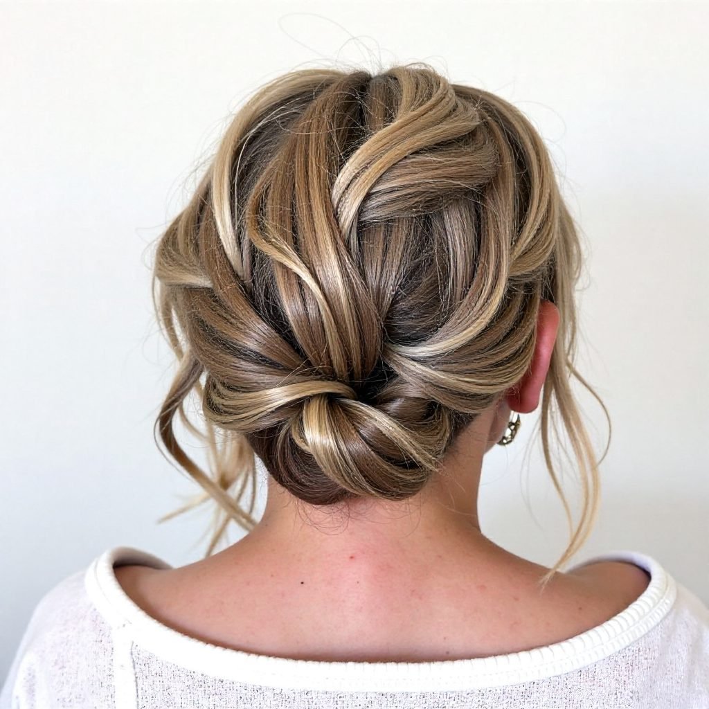 Bridal Boho Chic Bun Hairstyle