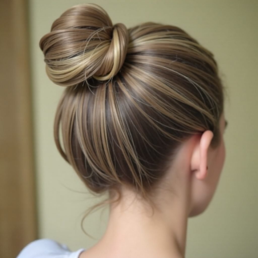 Bun with a Twist and Bow
