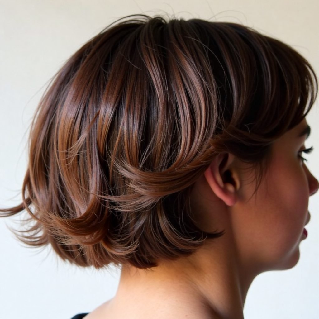 fishtailed bun loose updo