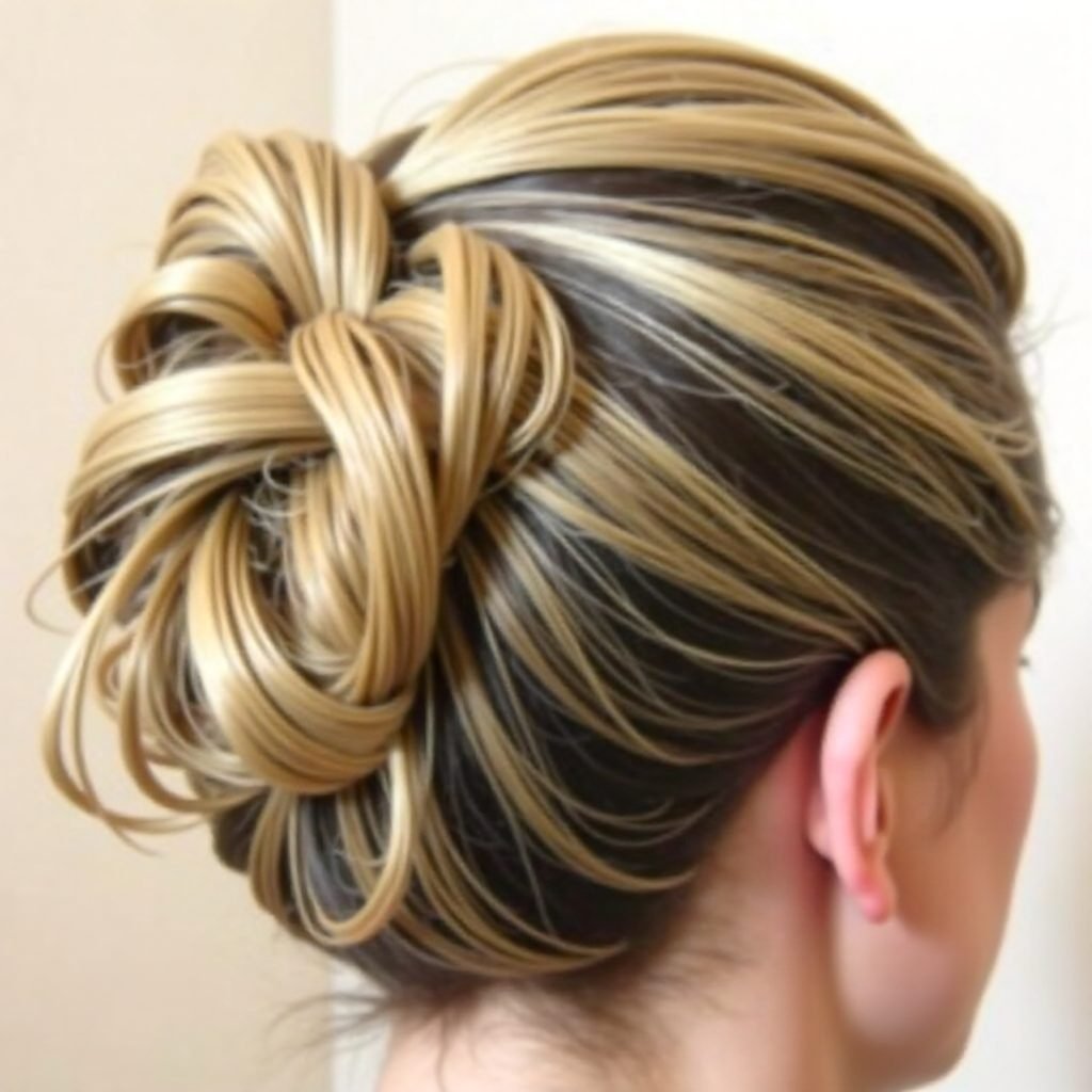 elegant twisted updo