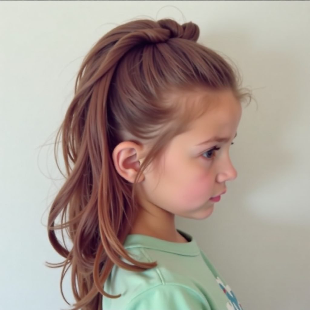 cute braided little girls hairstyle