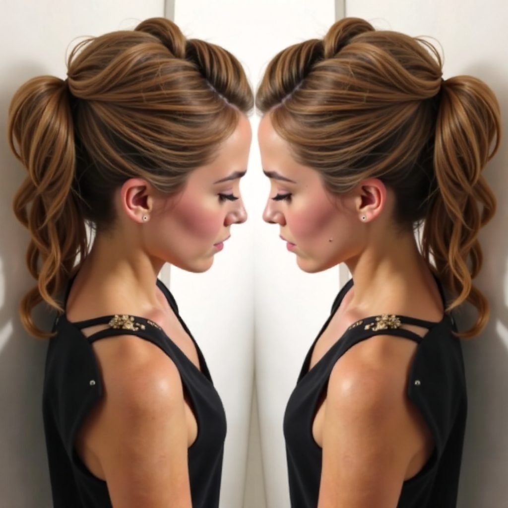 braided fauxhawk with crimped hair