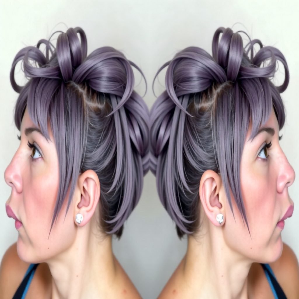 funky faux hawk updo