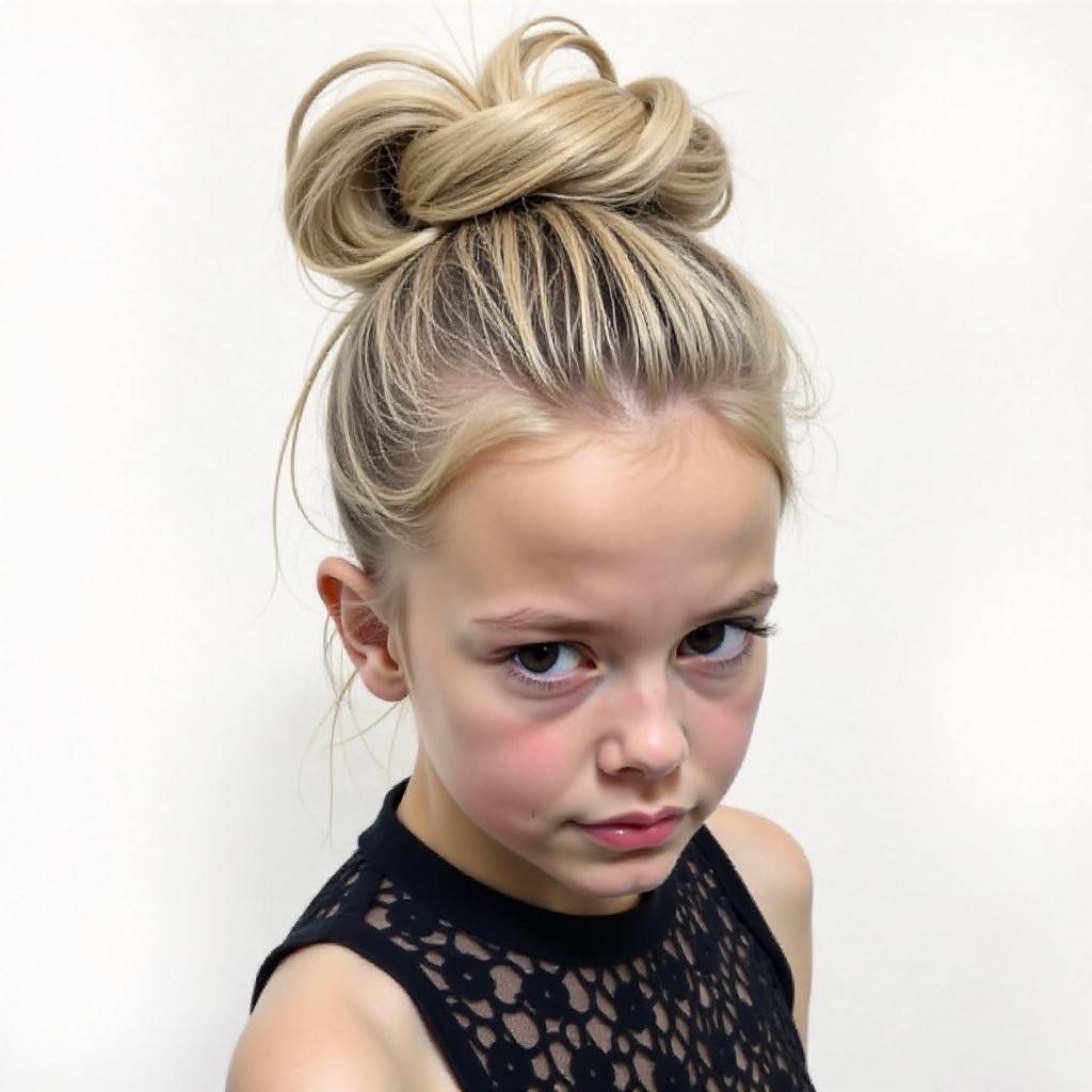 High Blonde Loose Bun
