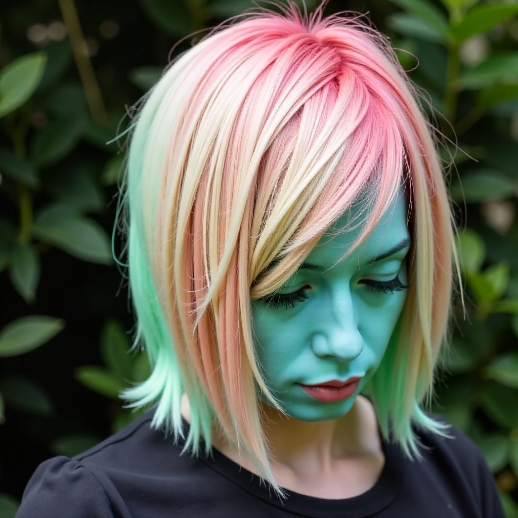 Rainbow Pastel Hair