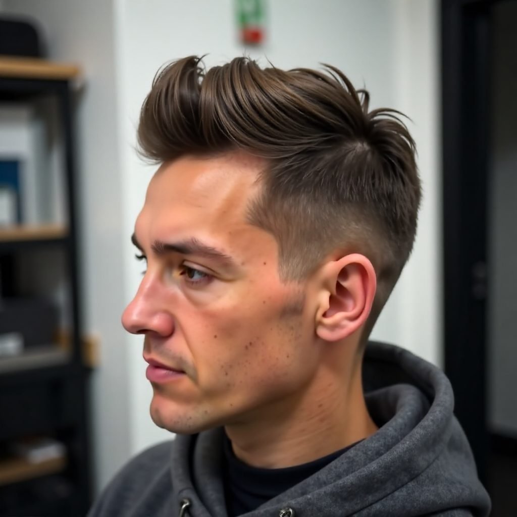 quiff haircut for thick hair