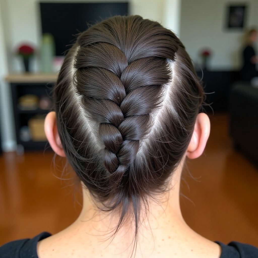 Three Underbraids With A Low Bun