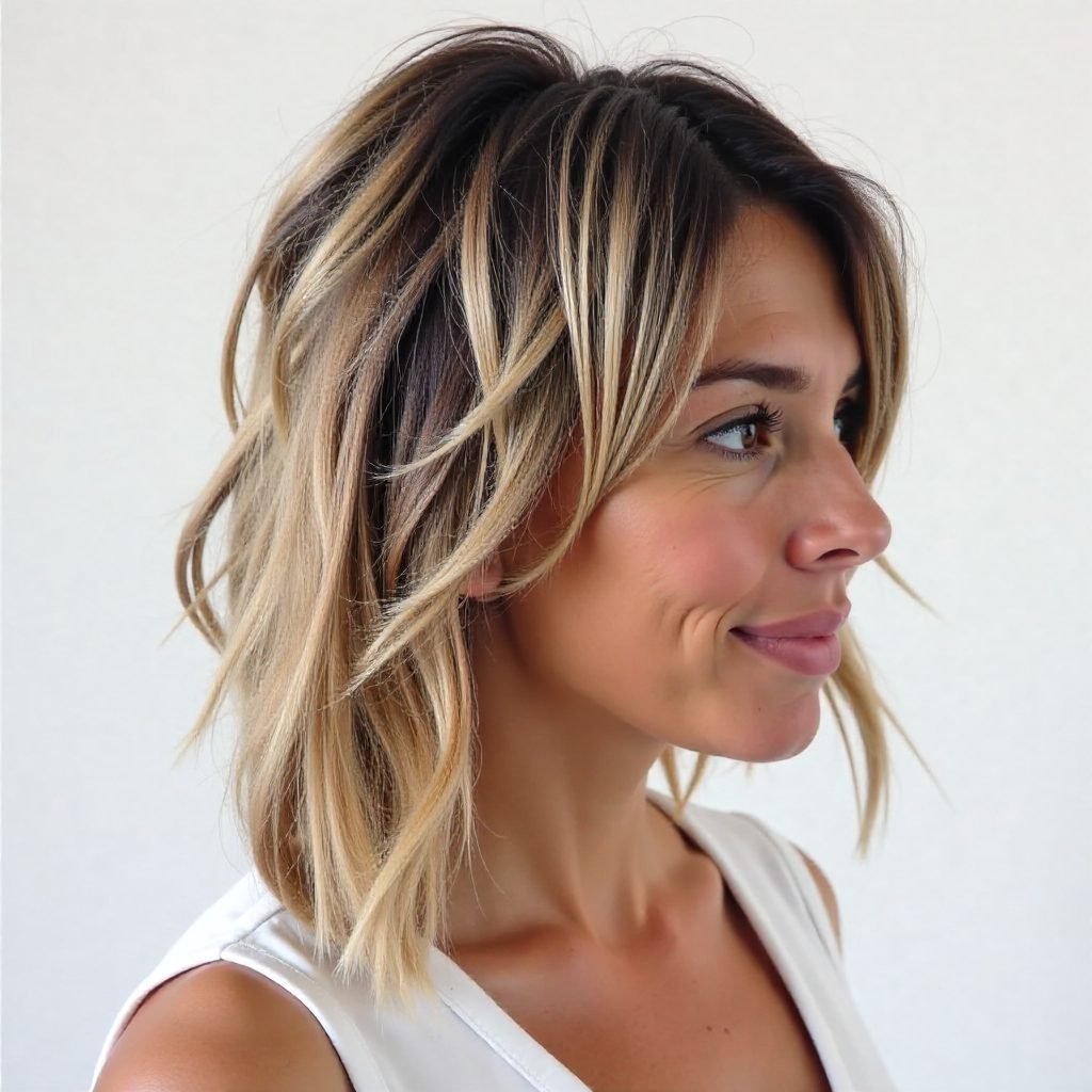 Ponytail With Bangs For Layered Hair