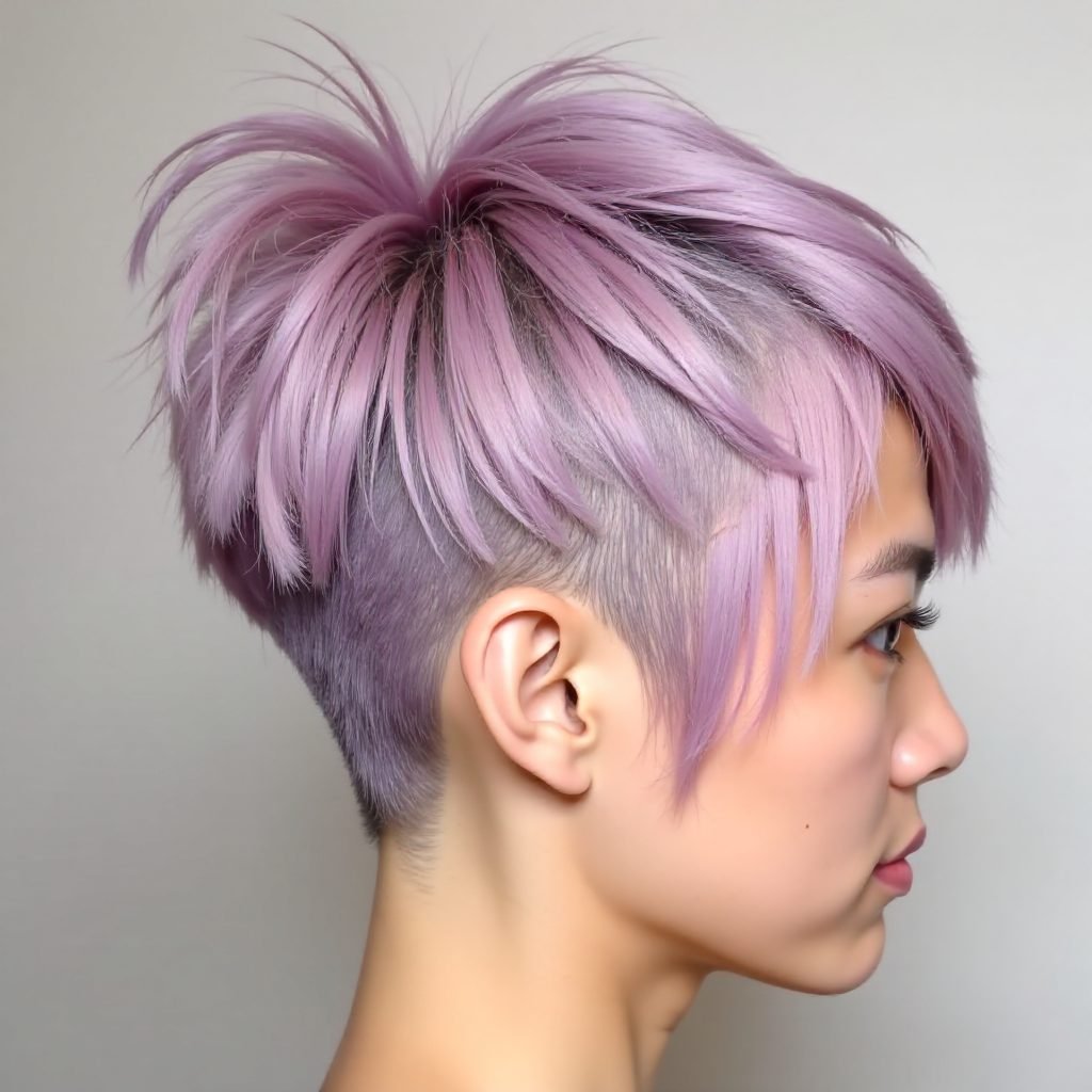 Lavender Pixie Bob Undercut