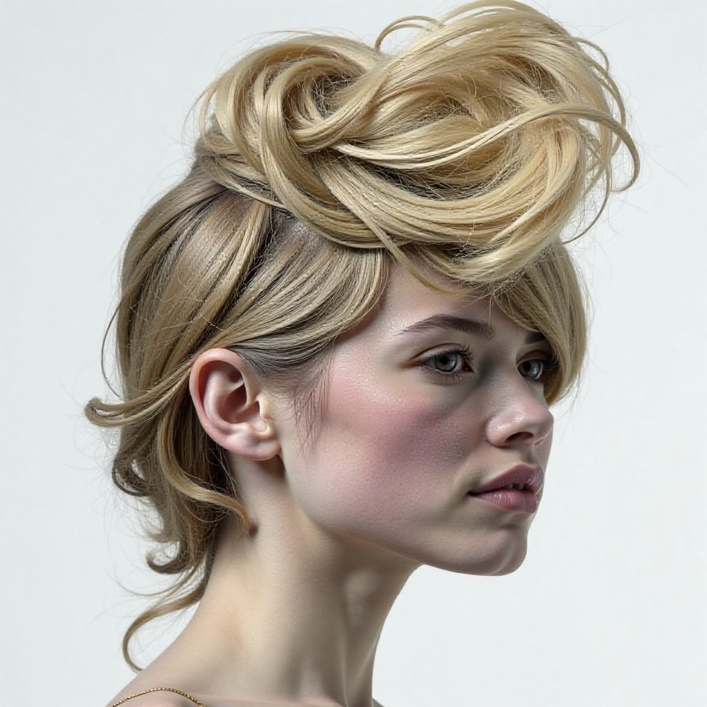 Upside Down Braid Updo