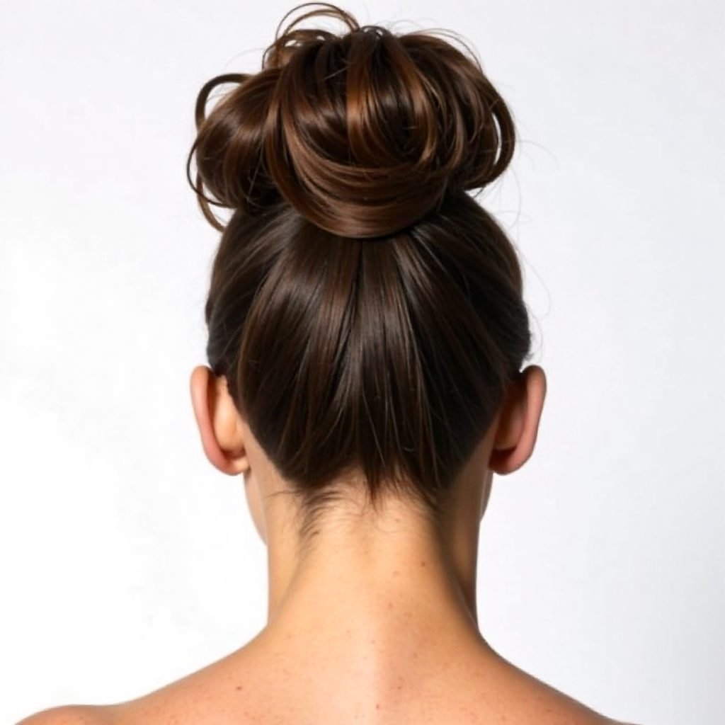 Big Sock Bun With Braids