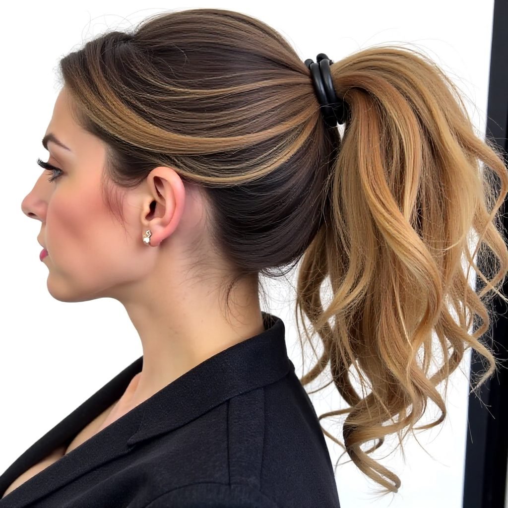 Braided Ponytail With Undercut