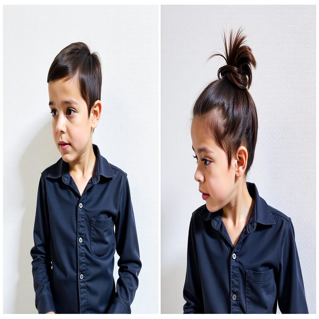 Edgy High Bun