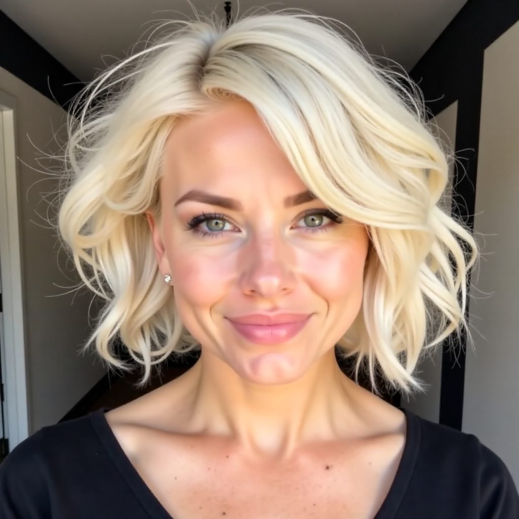 Flattering Hairstyle for Narrow Chin