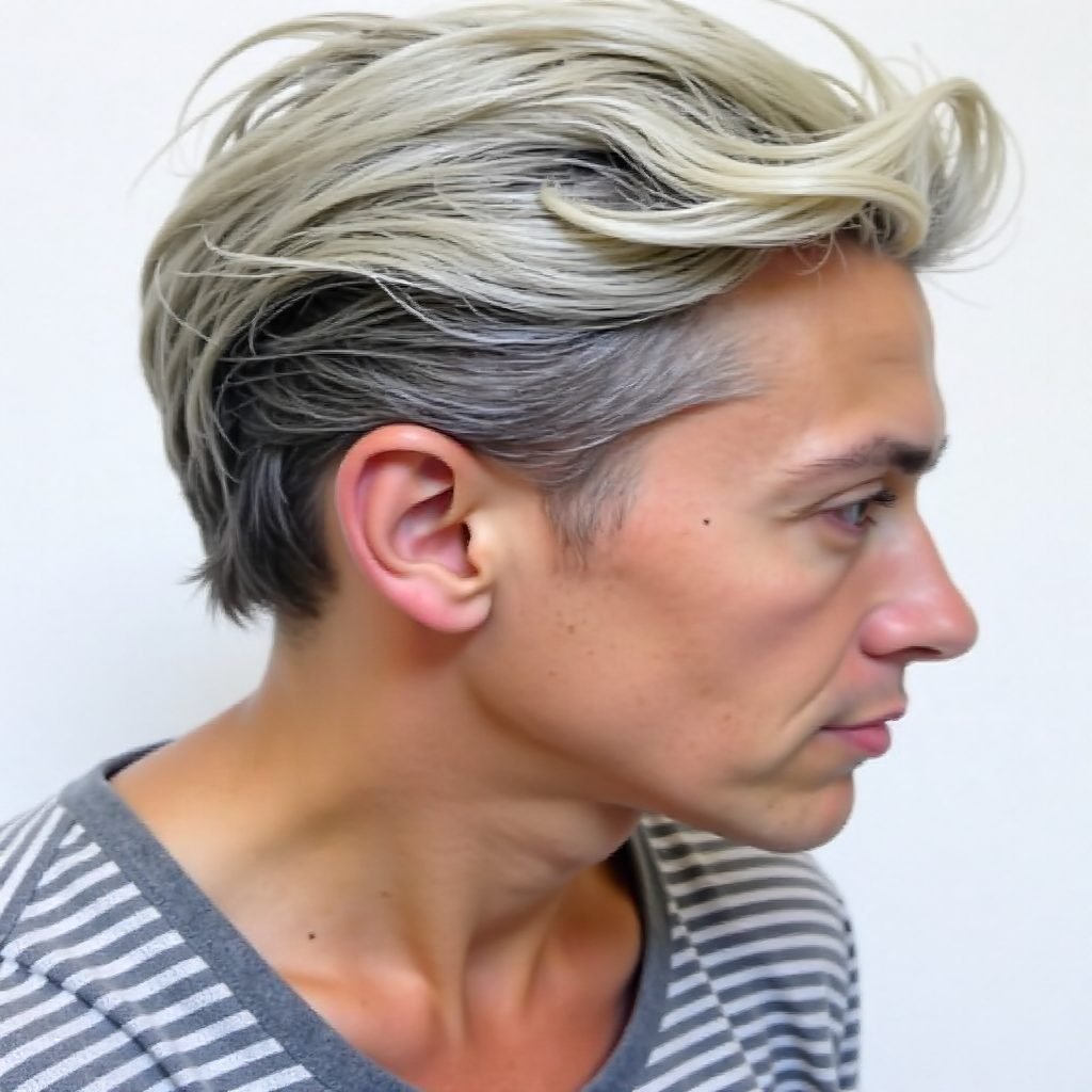 Mixing Modernity and Classics with Platinum Blonde Hair