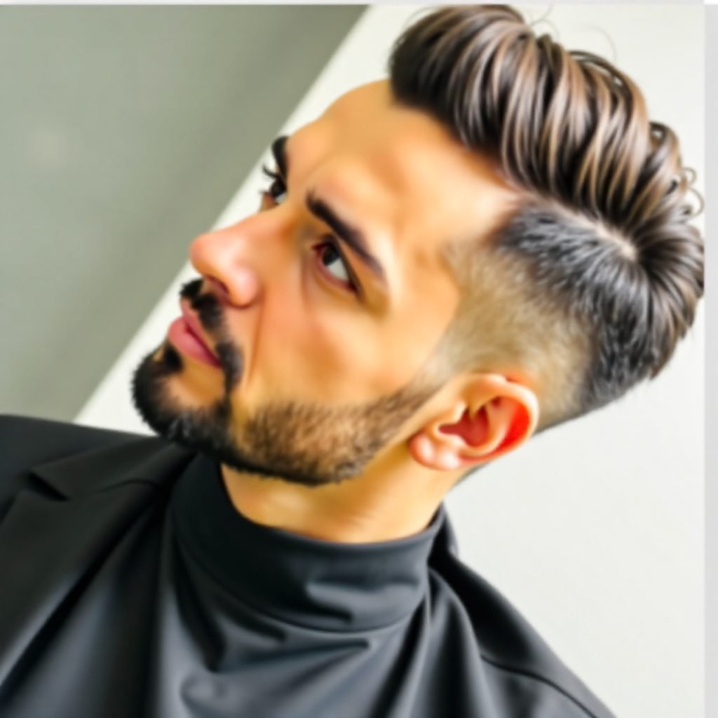 Undercut with Beard Design