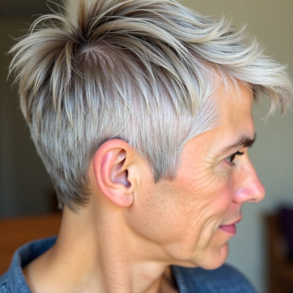 30 Short Spiky Haircuts for Women Over 60