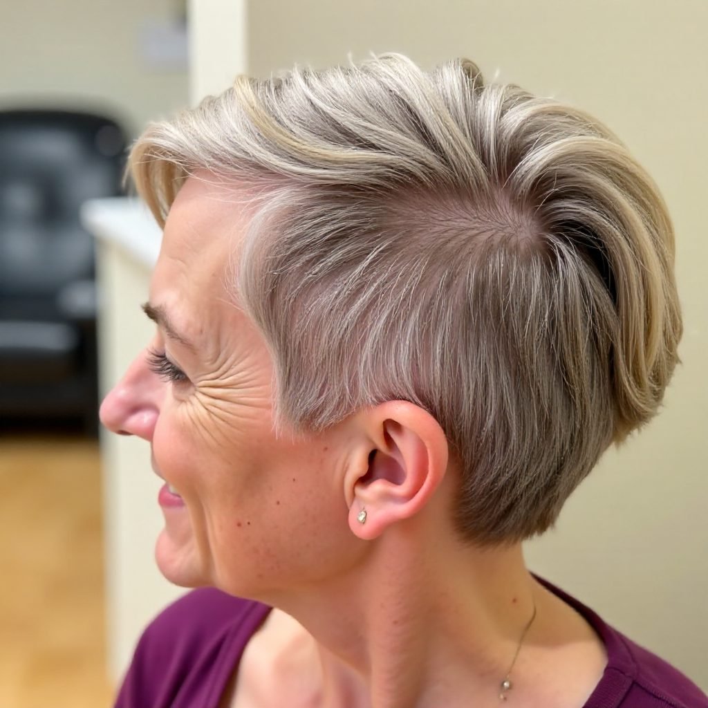 Classy Pixie for Older Ladies with Glasses