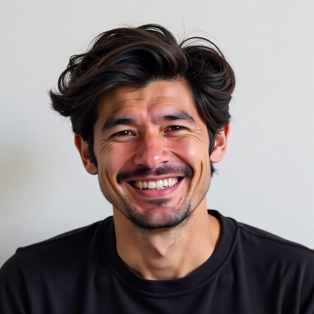 Messy Mens Hairstyle with Longer Top