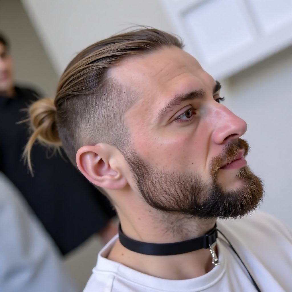 Faded Sides Long Top Hairstyle for Balding Men