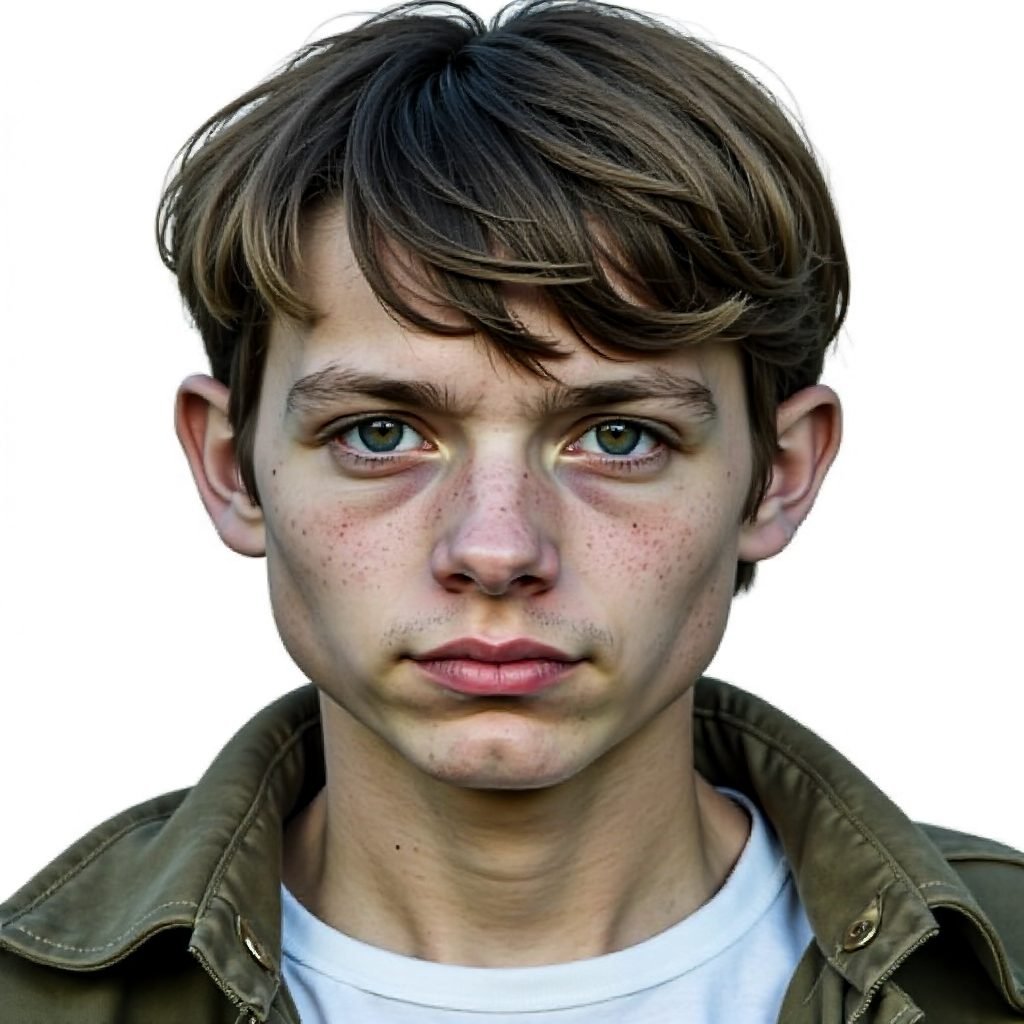 Curtain Bangs Hairstyle for Men with Thin Straight Hair