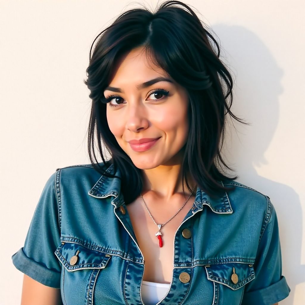 Shaggy Mullet with Baby Bangs for Wavy Hair