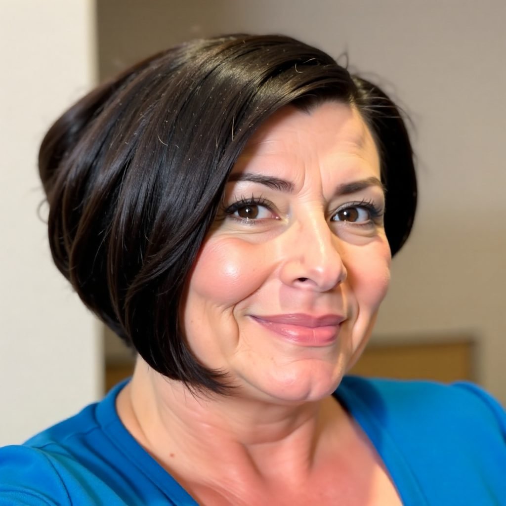 Asymmetrical Bob with Side Bangs