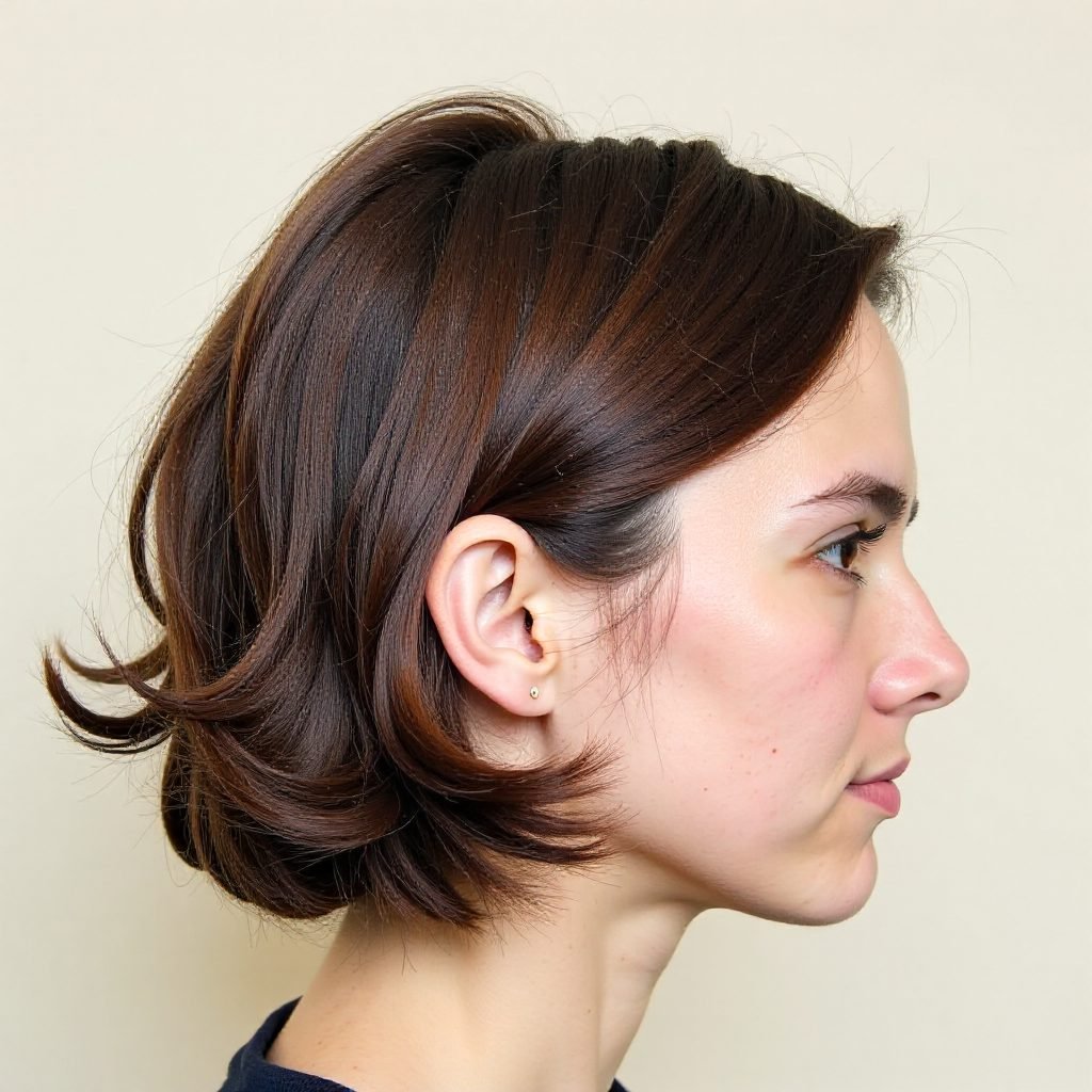 Neck-Length Straight Surfer Hair