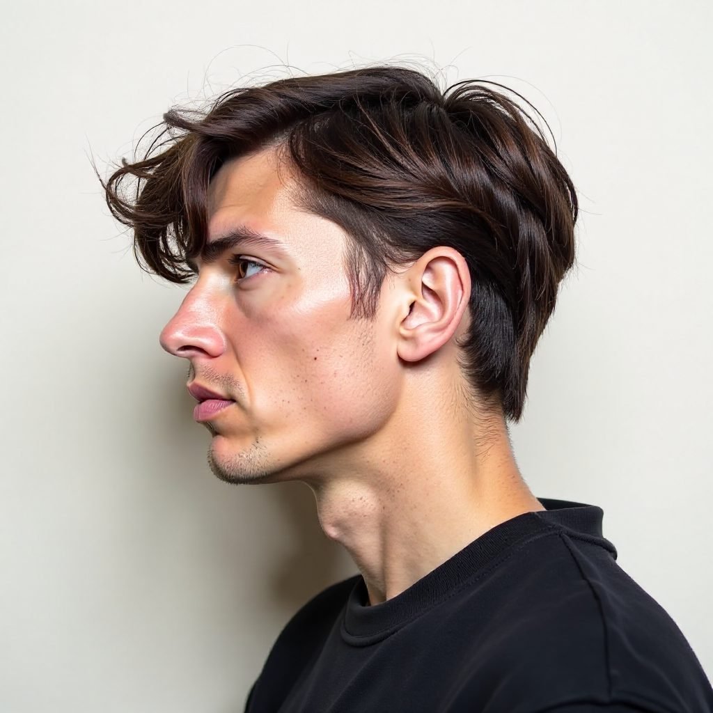 Short Wavy Fringe for Men