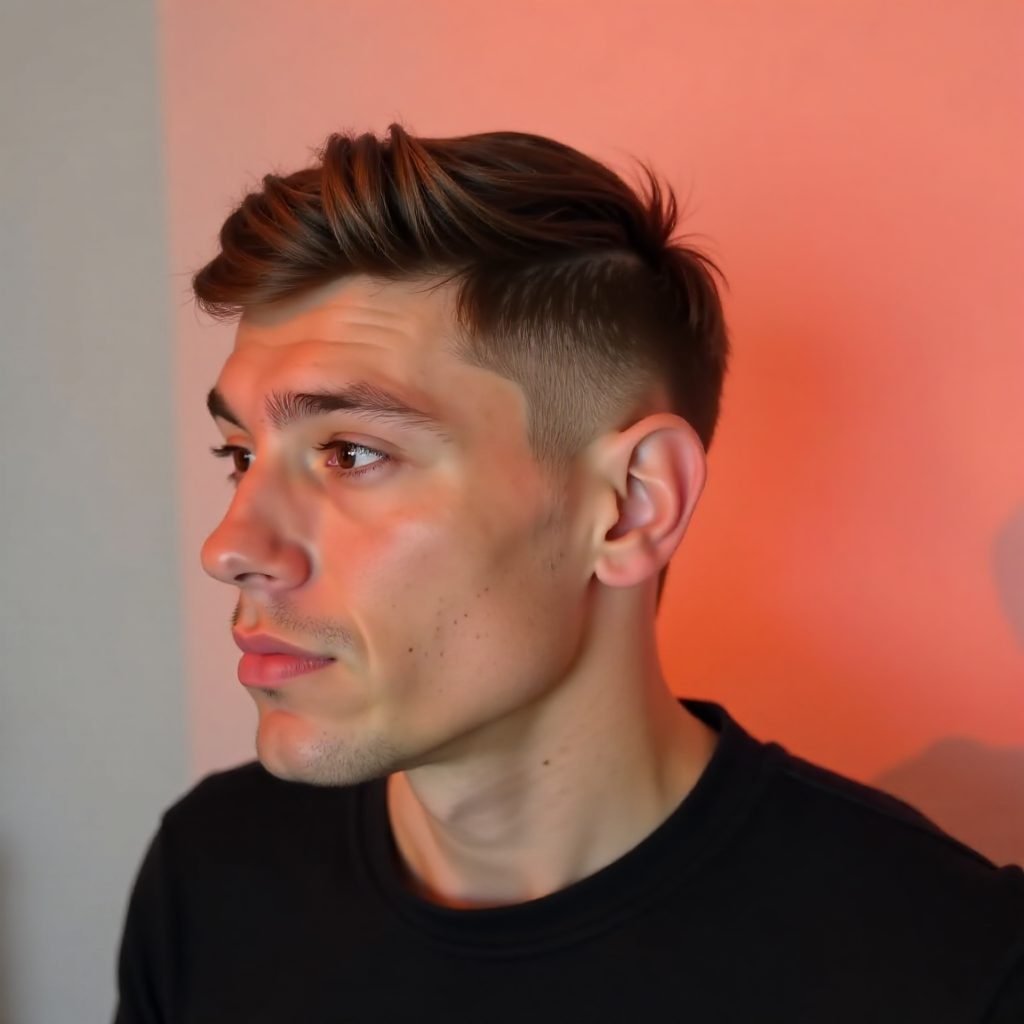 Cropped Fringe with Skin Fade