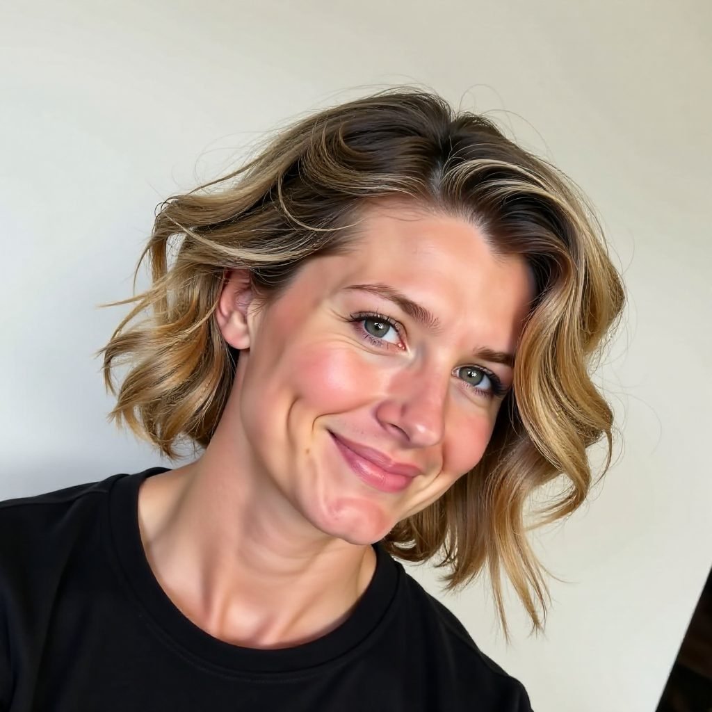 Curly Blonde Surfer Hair