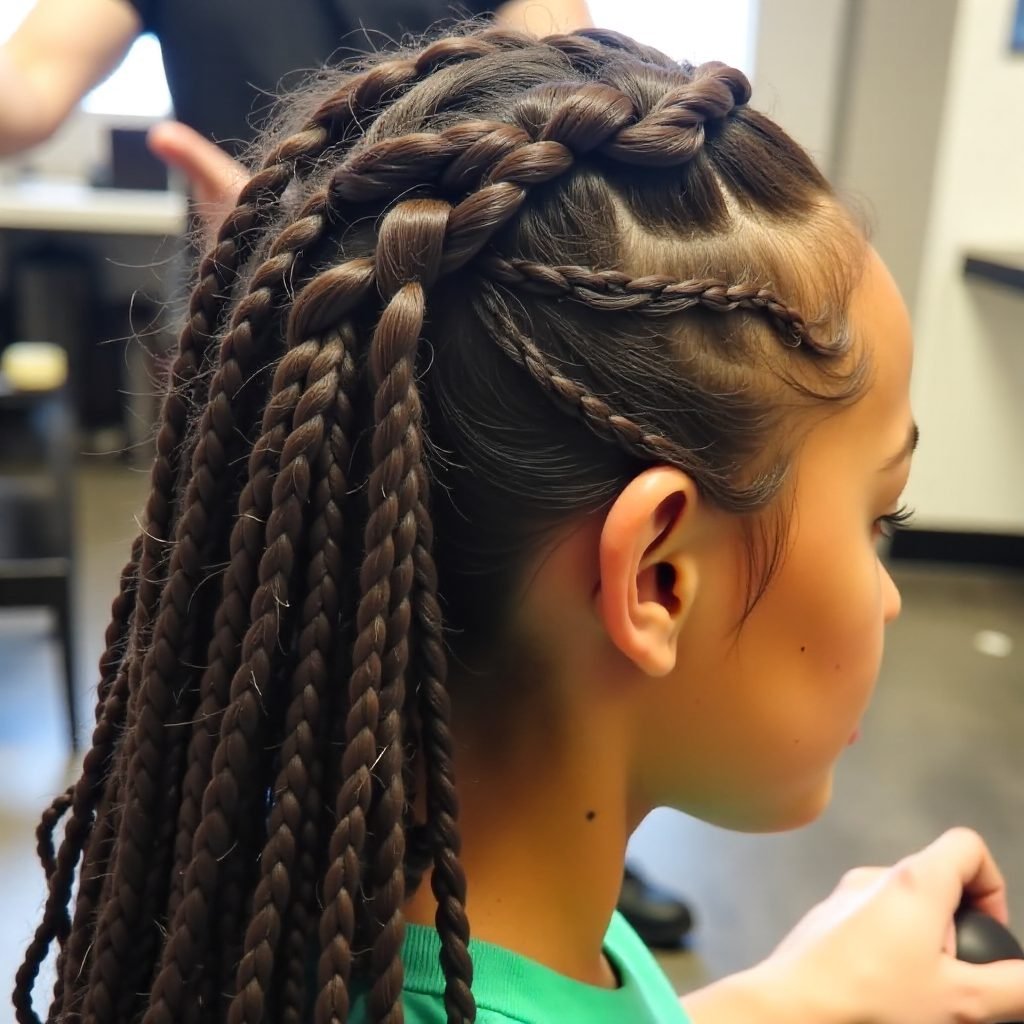 Braided Loc Hairstyle