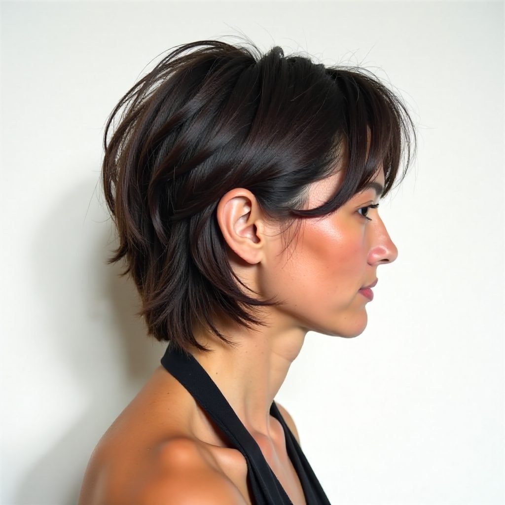 Chin-Length Subtly Flipped Hairstyle