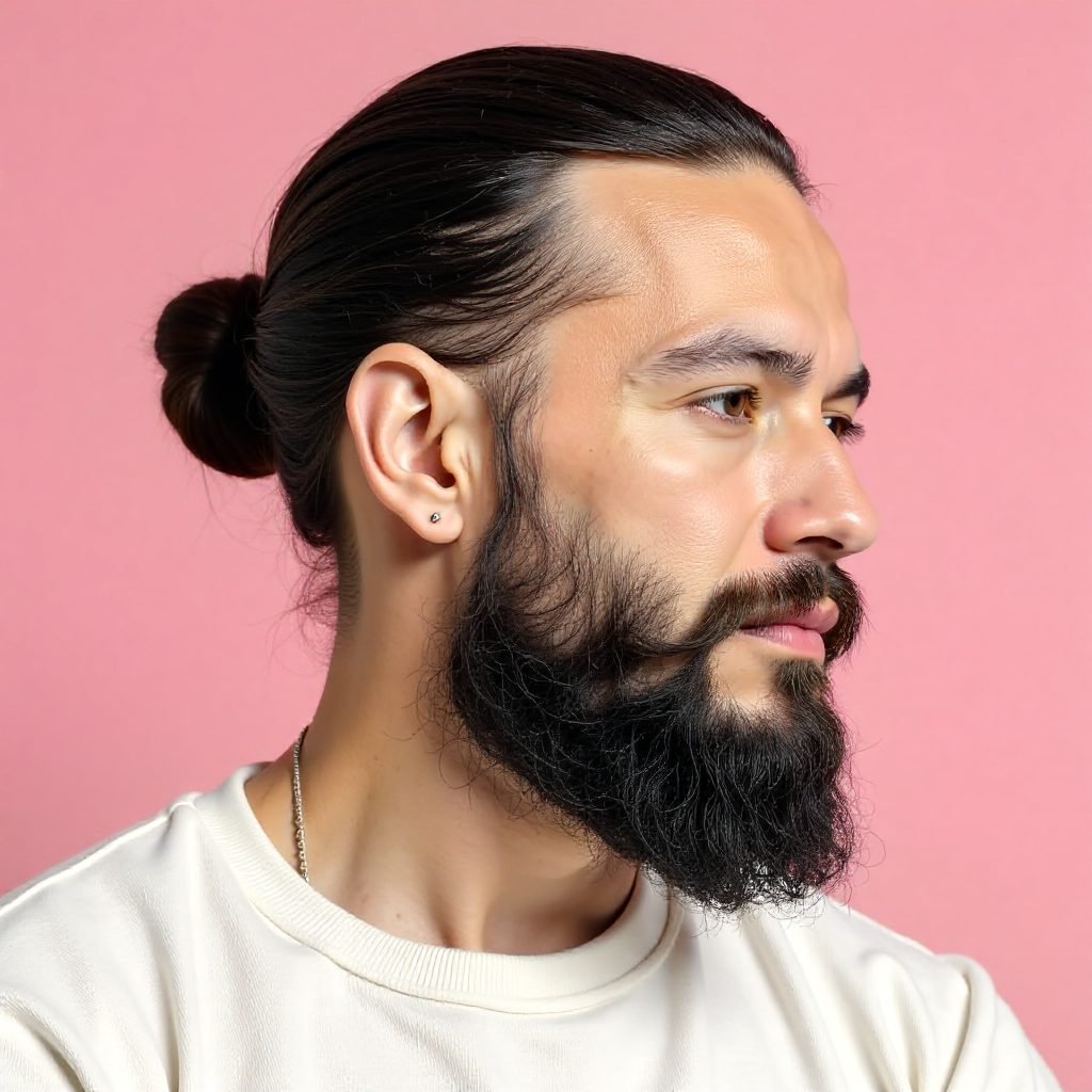 Short Ponytail Men