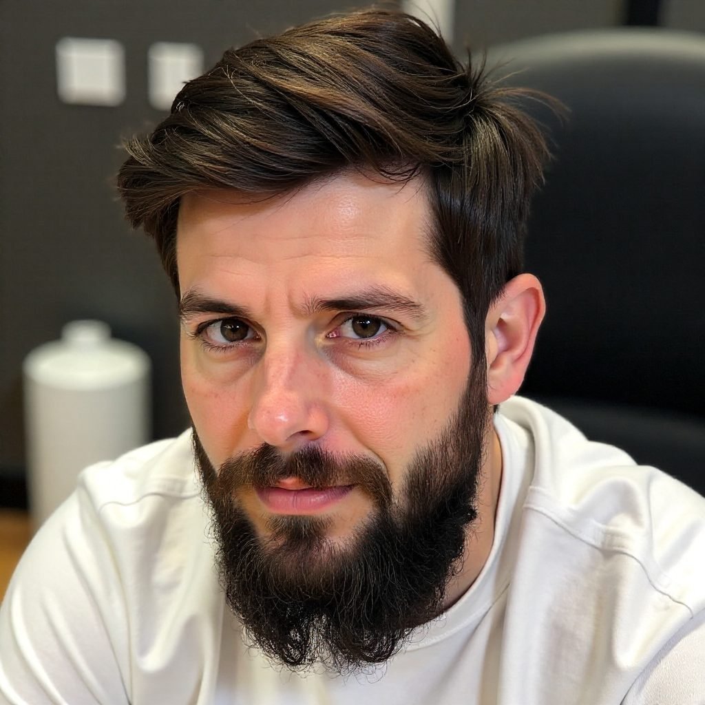 Curly Tapered Hairstyle for Men