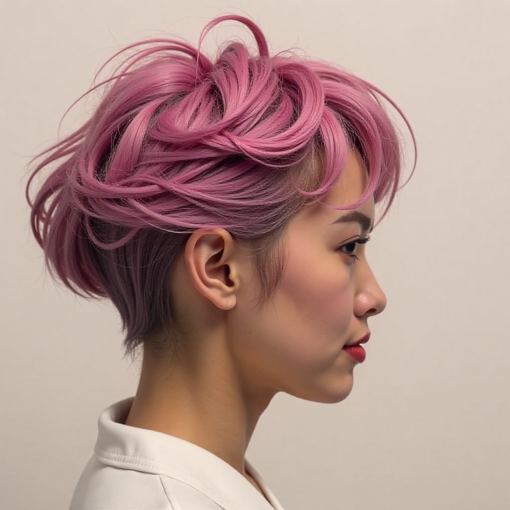 Black Female Fade Haircut Design