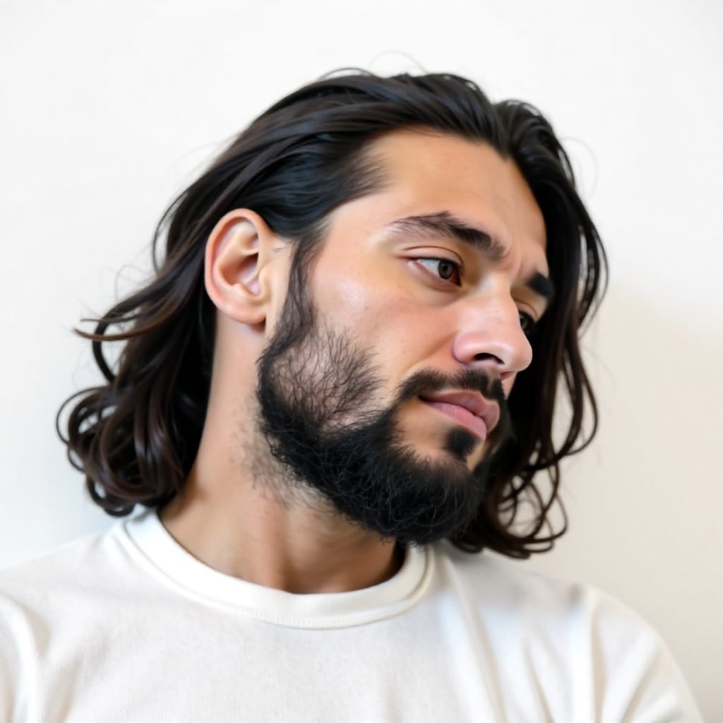 Fierce Looks with Long Hair and Undercut for Men