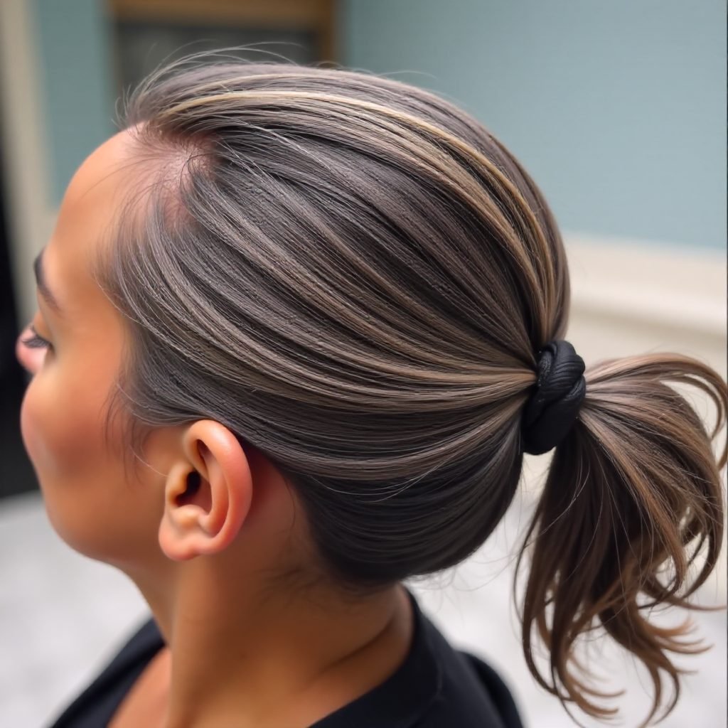 Barrel Twists into Ponytail