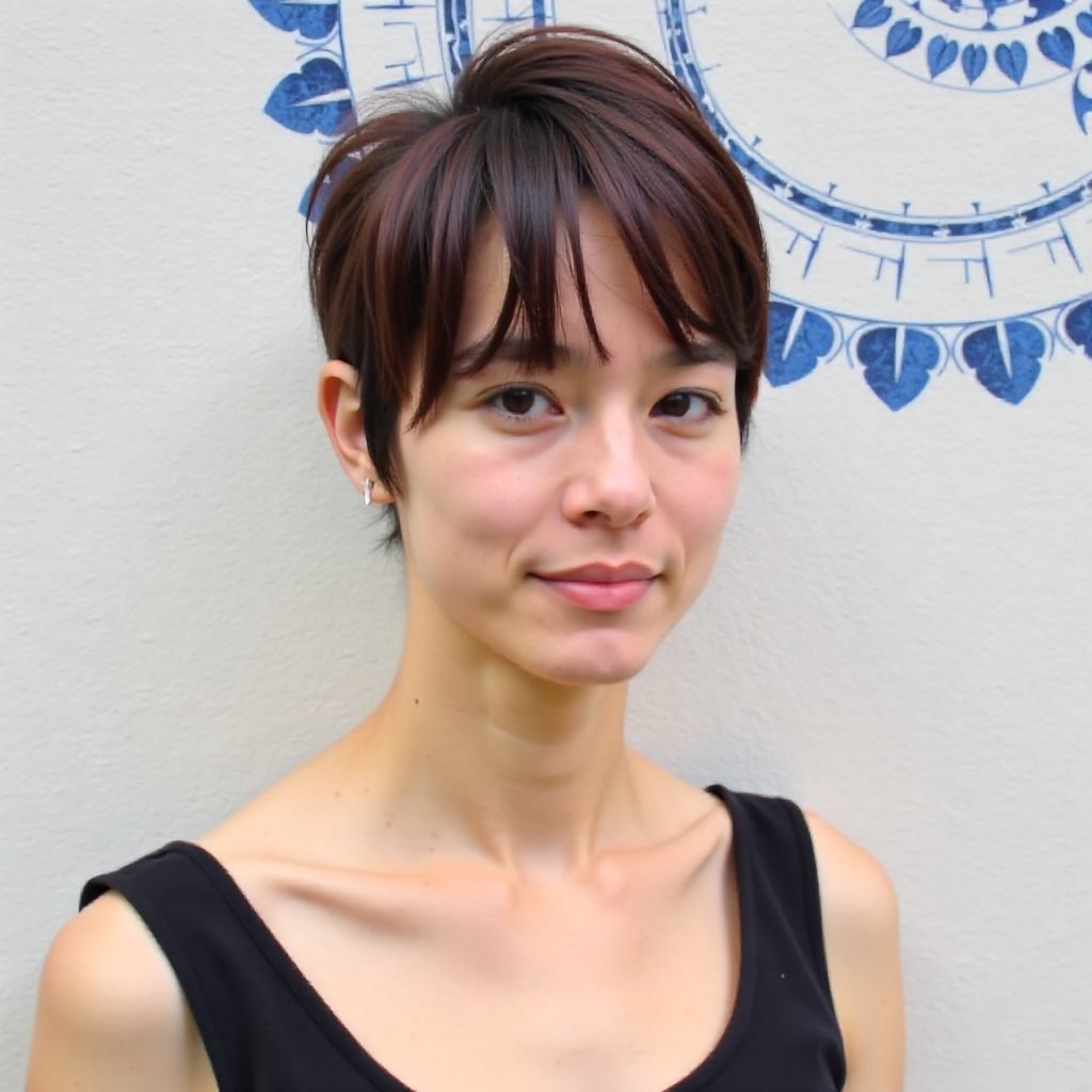 Pixie with Choppy Fringe for Long Faces