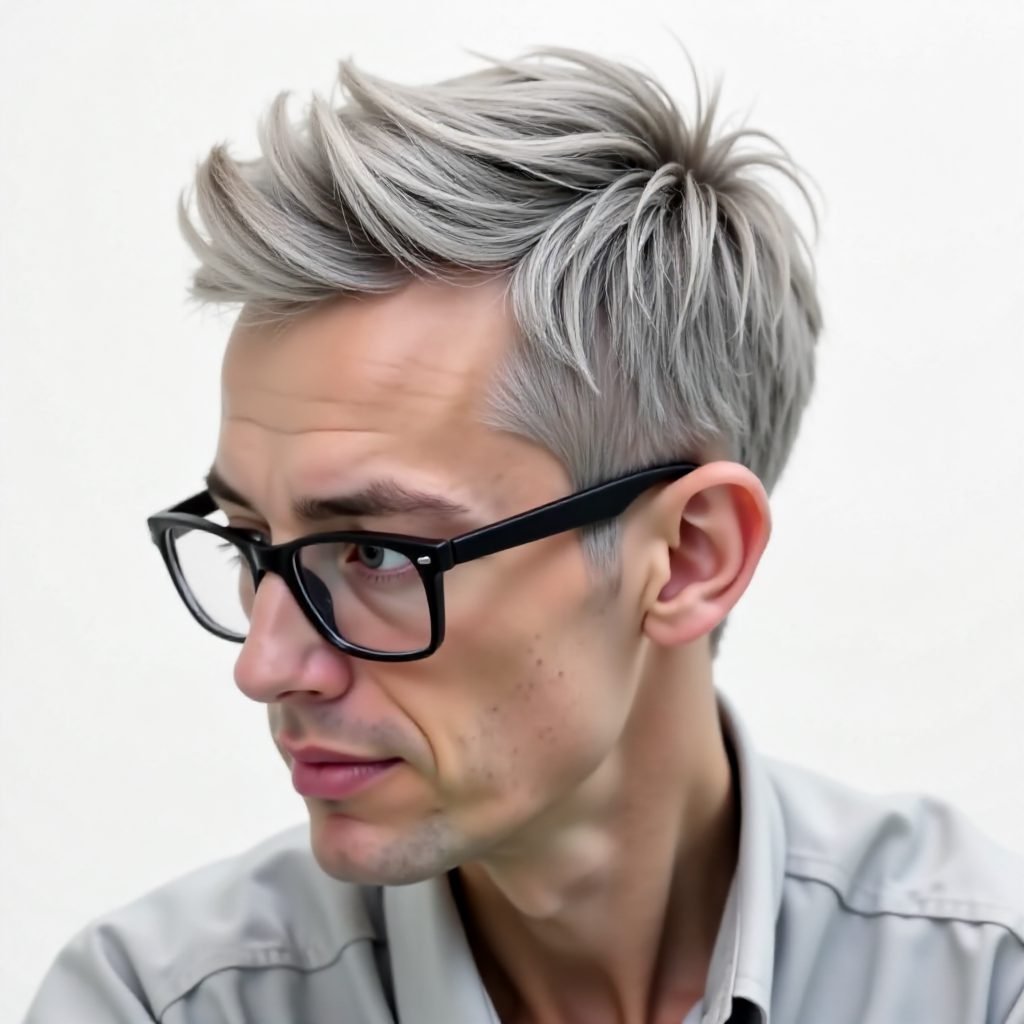 Gray Hair Mens Fashion