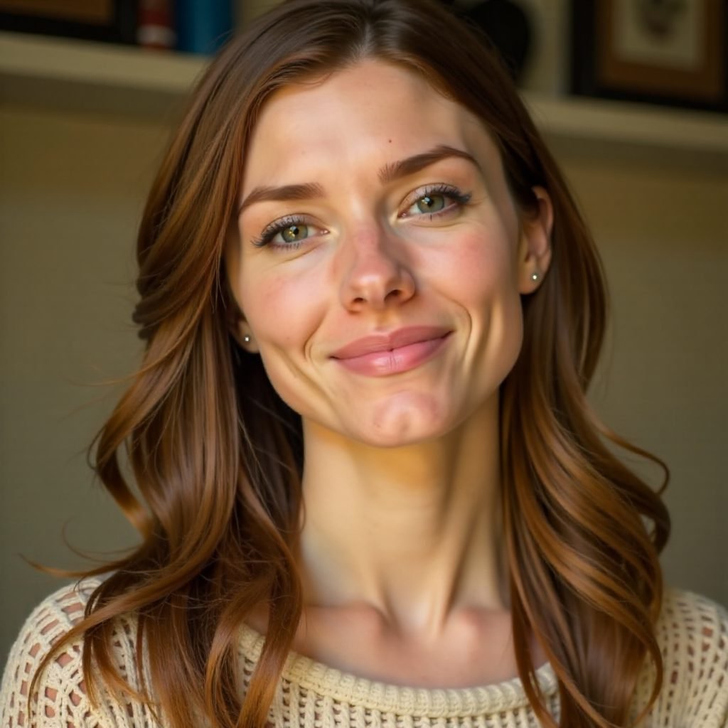 Rectangle Face Medium Curly Hairstyle