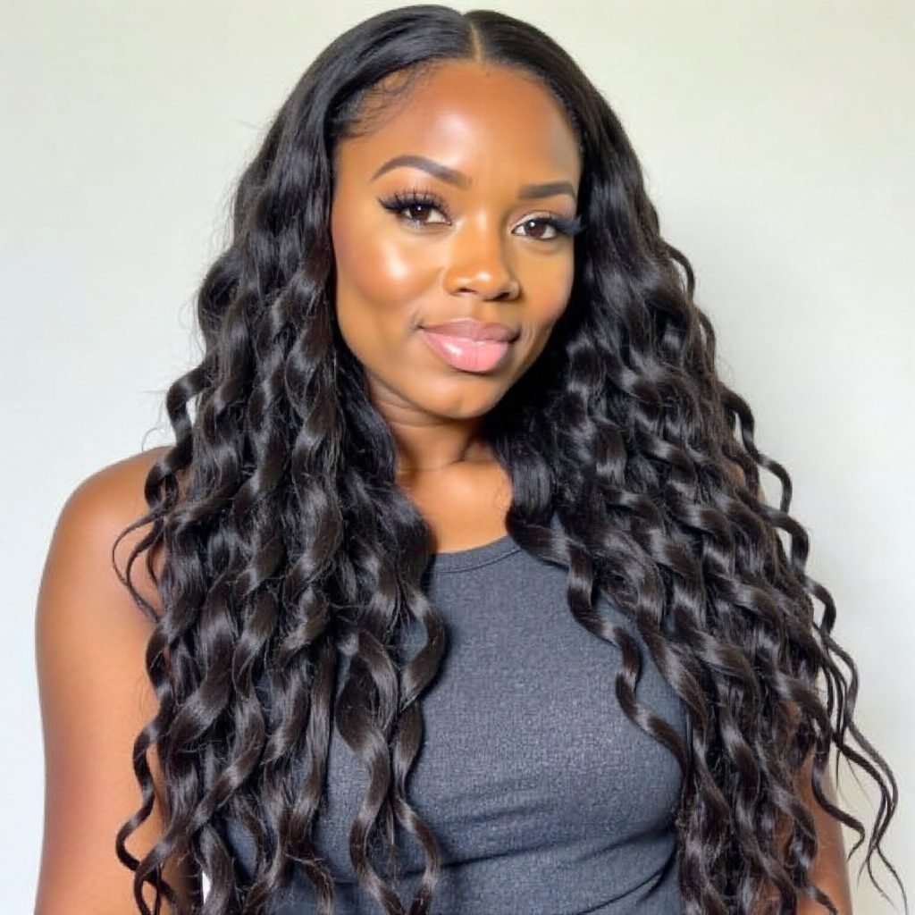 Long Soft Black Marley Twists